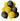 Ramadan Mubarak Balloons - Domes & Lanterns (Black and Gold Mix) - Islamic Pixels