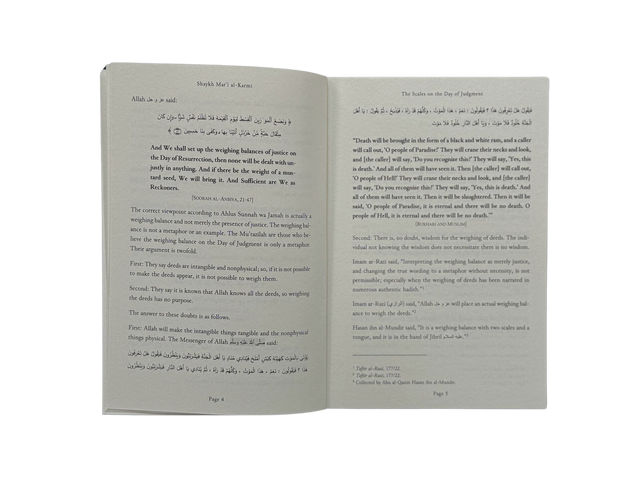 The Scales on the Day of Judgement & the People on the Heights
