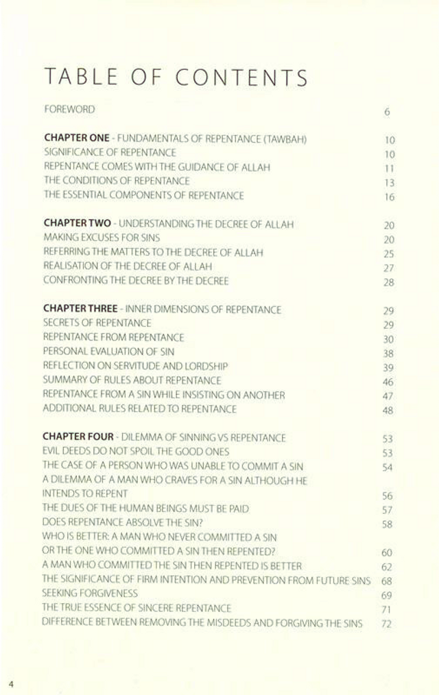 Tawbah: Turning to Allah in Repentance - Large size with 20 simple ways to make tawbah