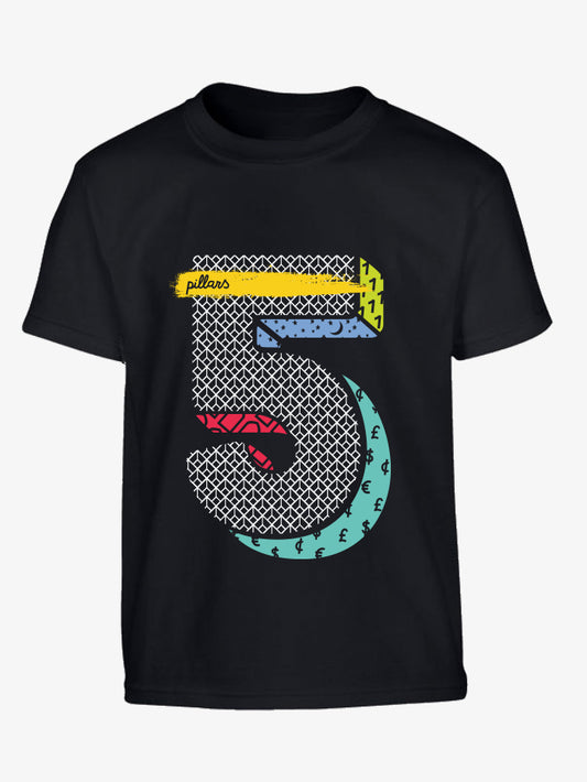 Five Pillars Childrens T-shirt - Black