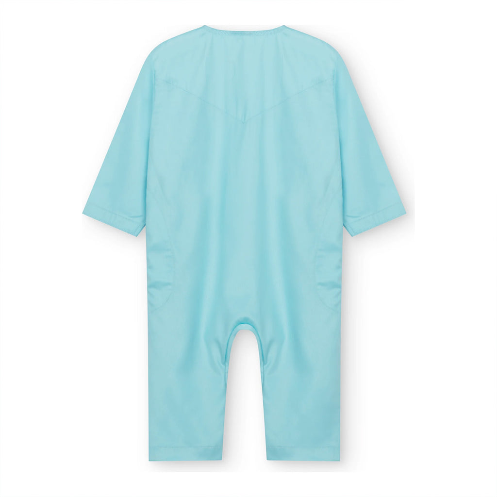 Emirati Baby Romper Jubba Thobe by Al Mirzan - Baby Blue