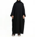 Black Instant Hijab Girls Abaya