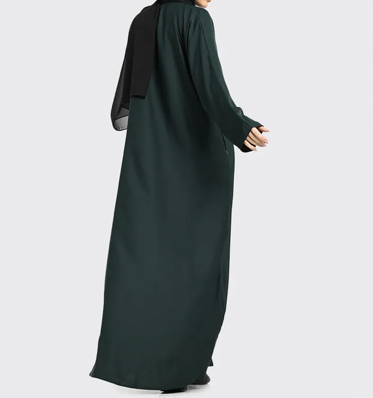 Bottle Green Basic Abaya