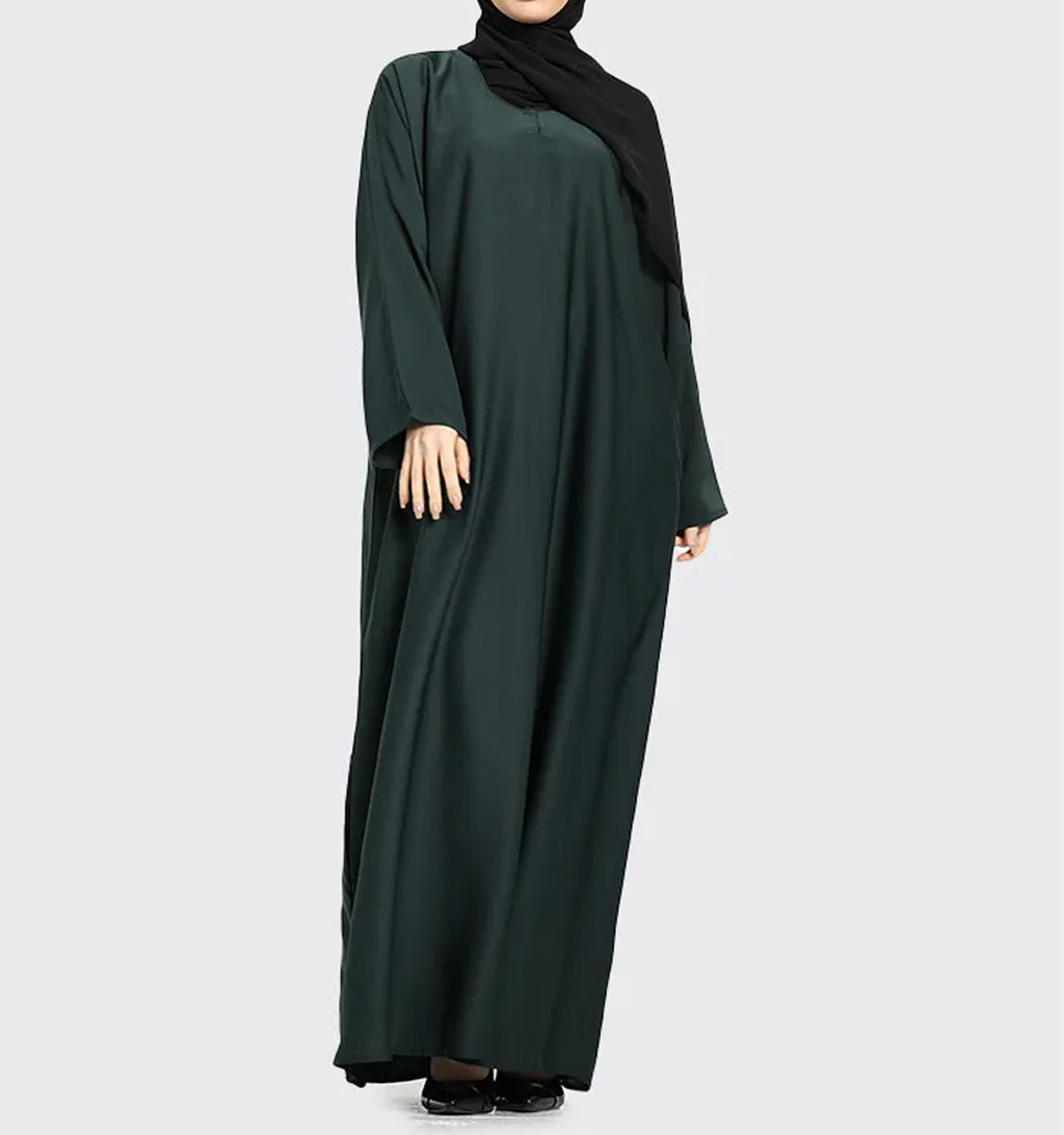 Bottle Green Basic Abaya