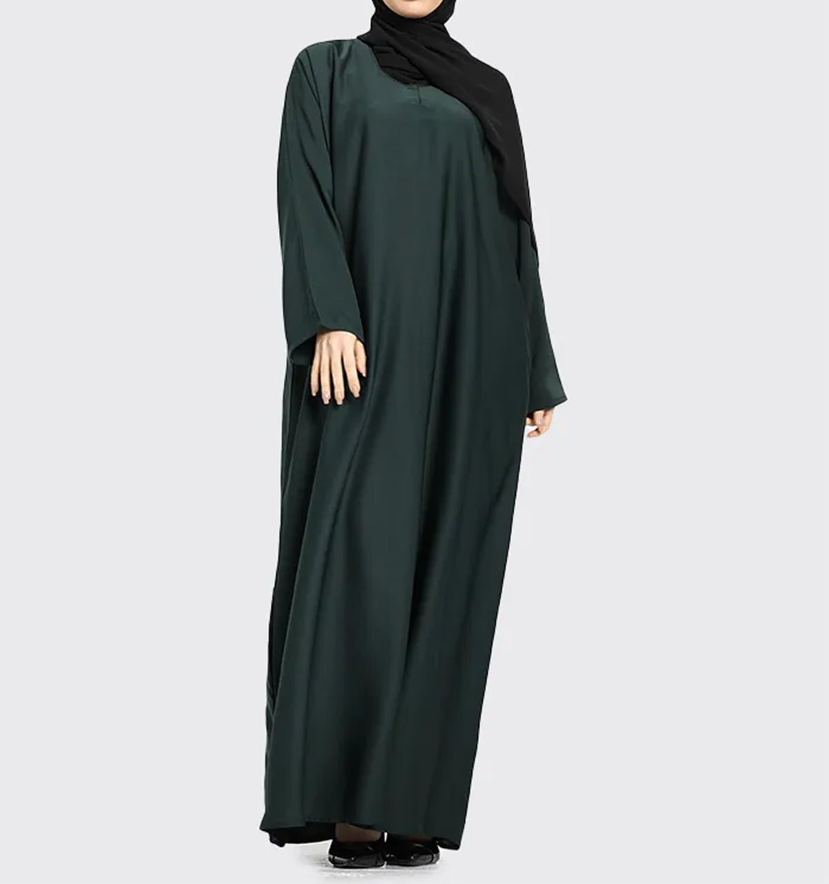 Bottle Green Basic Abaya