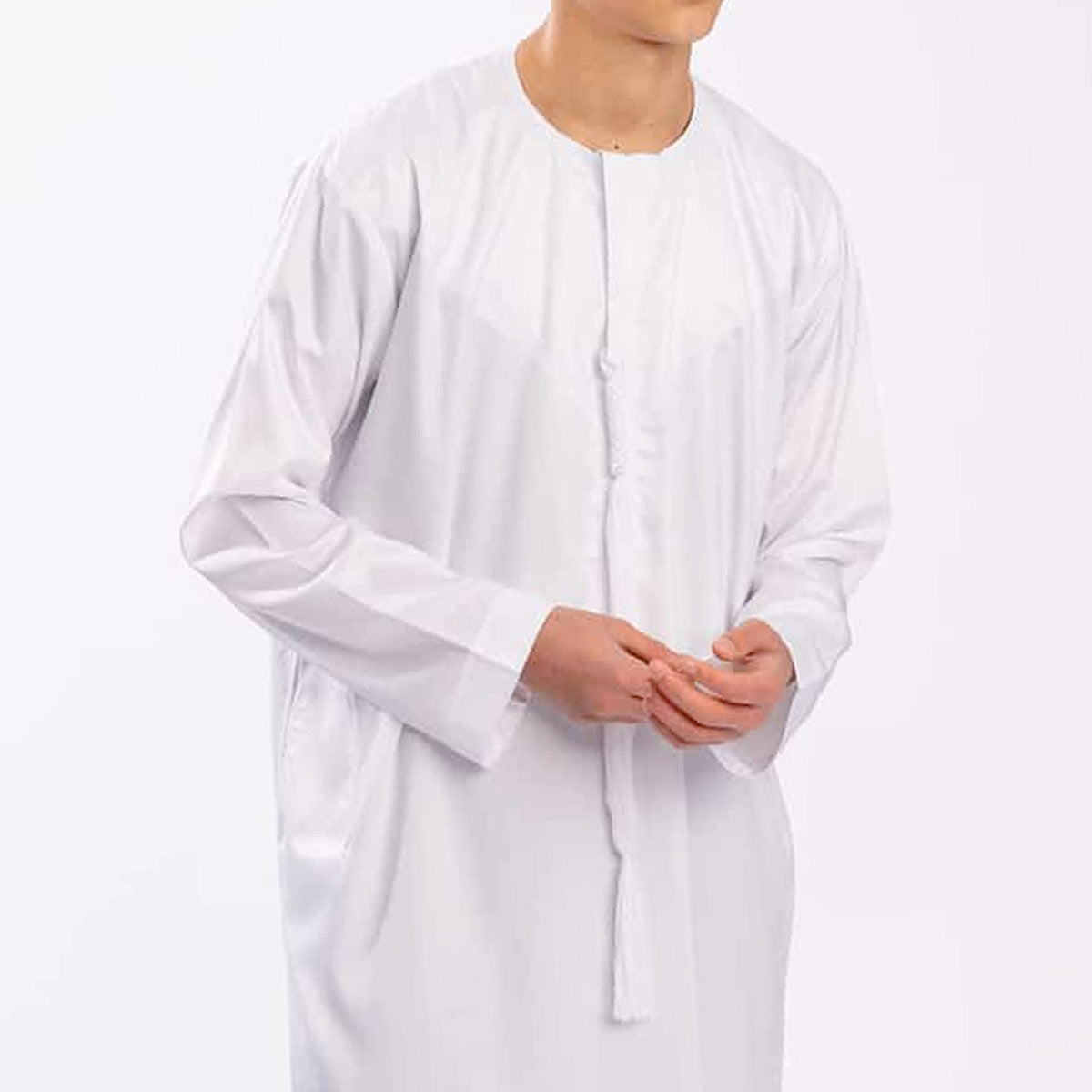 Boys Emirati Thobe Jubba by Al Mirzan - White