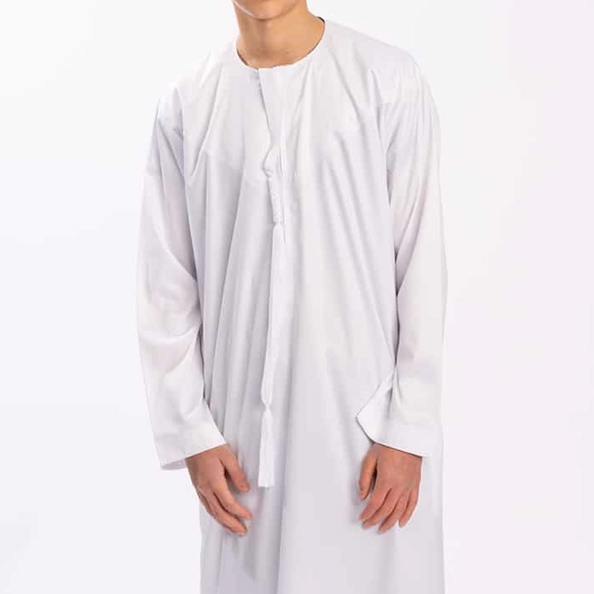 Boys Emirati Thobe Jubba by Al Mirzan - White