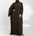 Brown Instant Hijab Abaya