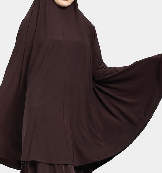 Chocolate Plain Jersey Burkah