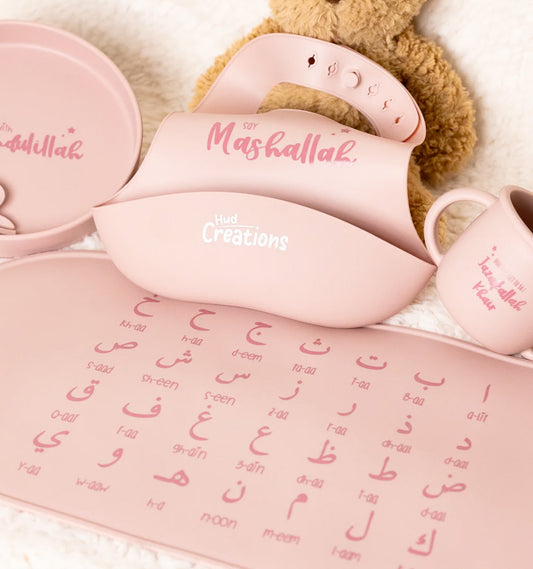 Arabic Weaning Set - Dusty Pink (7 piece gift set)