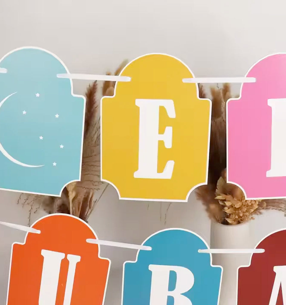 Eid Mubarak Banner - Colorful