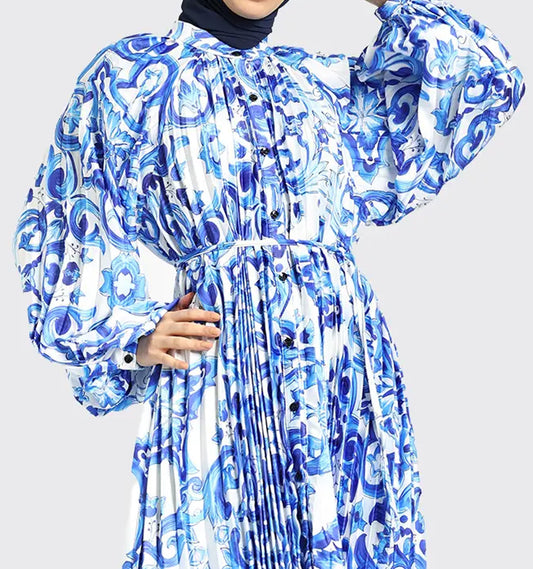 Floral Pleat Maxi