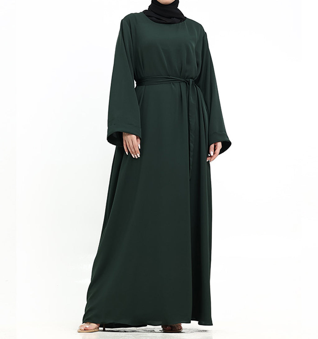 Green Cuff Plain Abaya