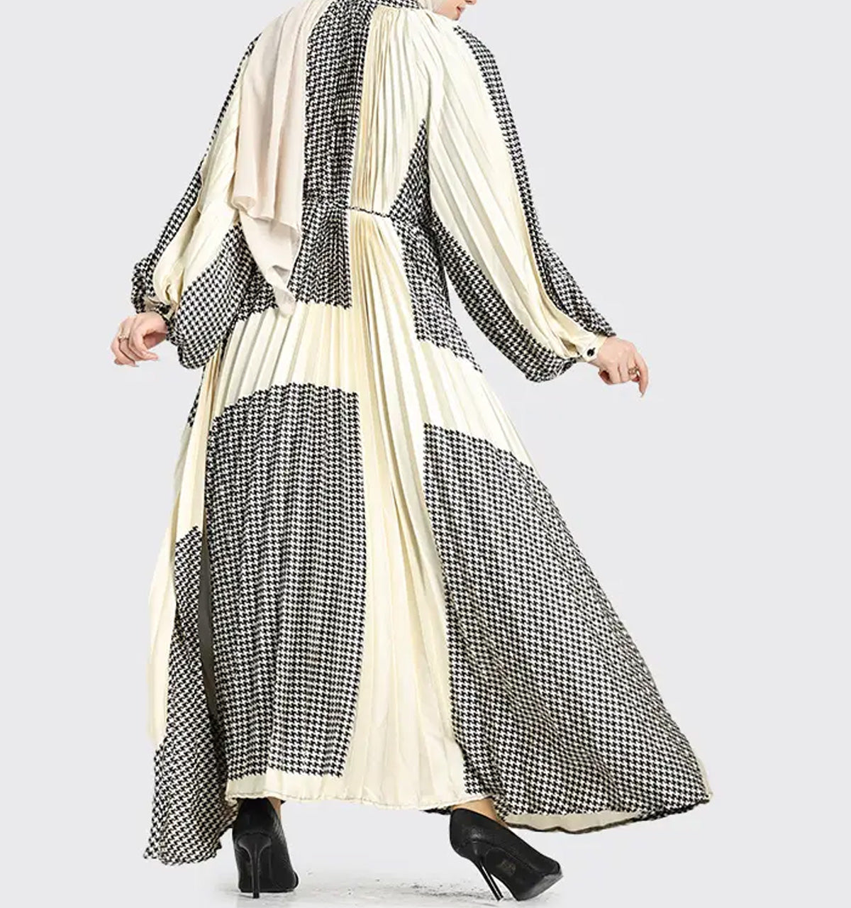 Pied de Poule Pleat Maxi