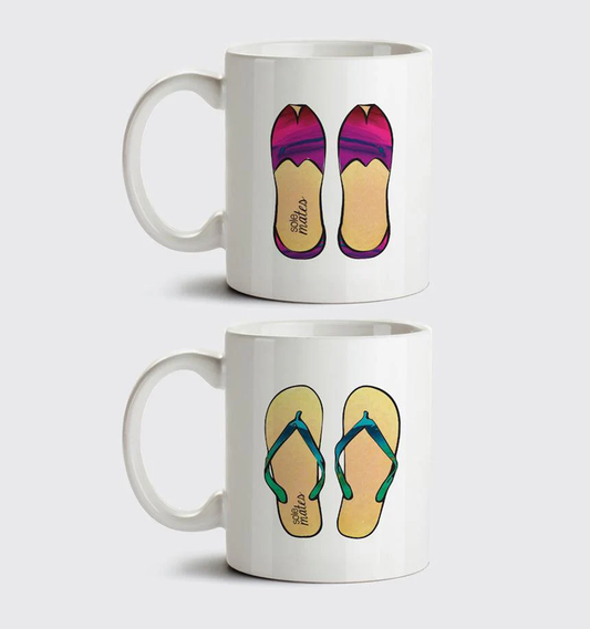 "Sole Mates" His & Her Mug Set