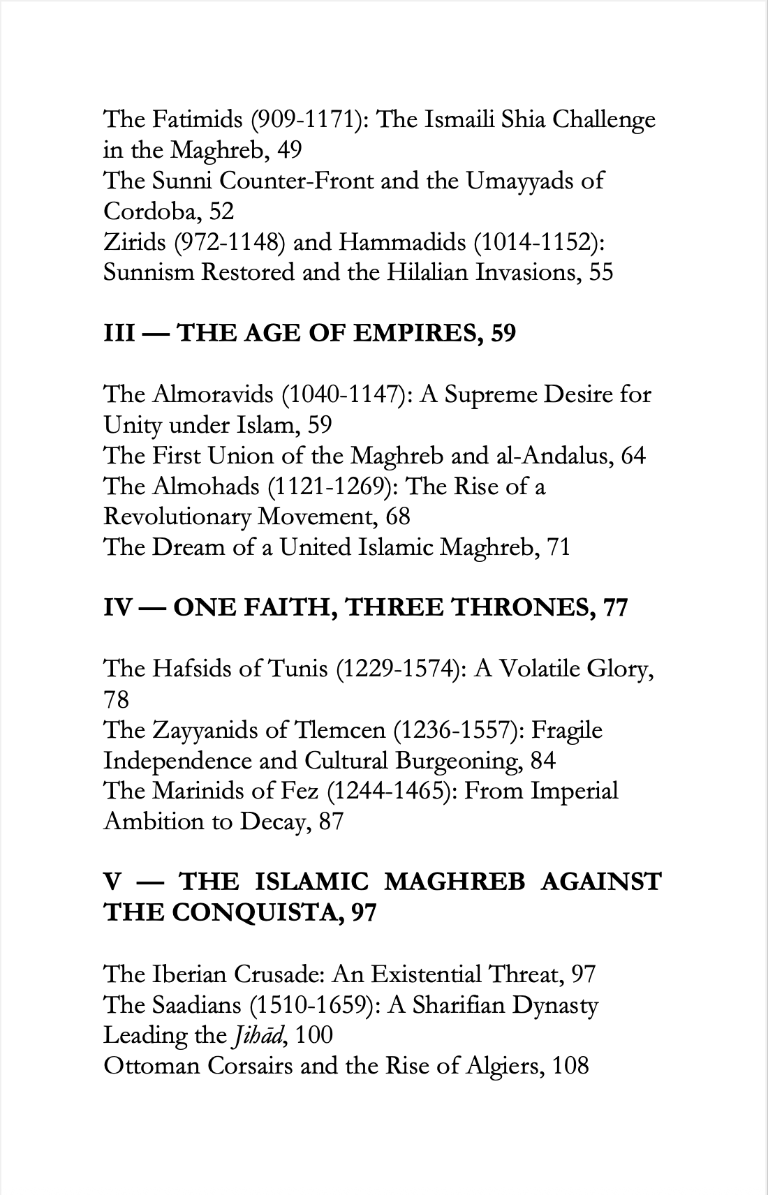 A Short History of the Islamic Maghreb