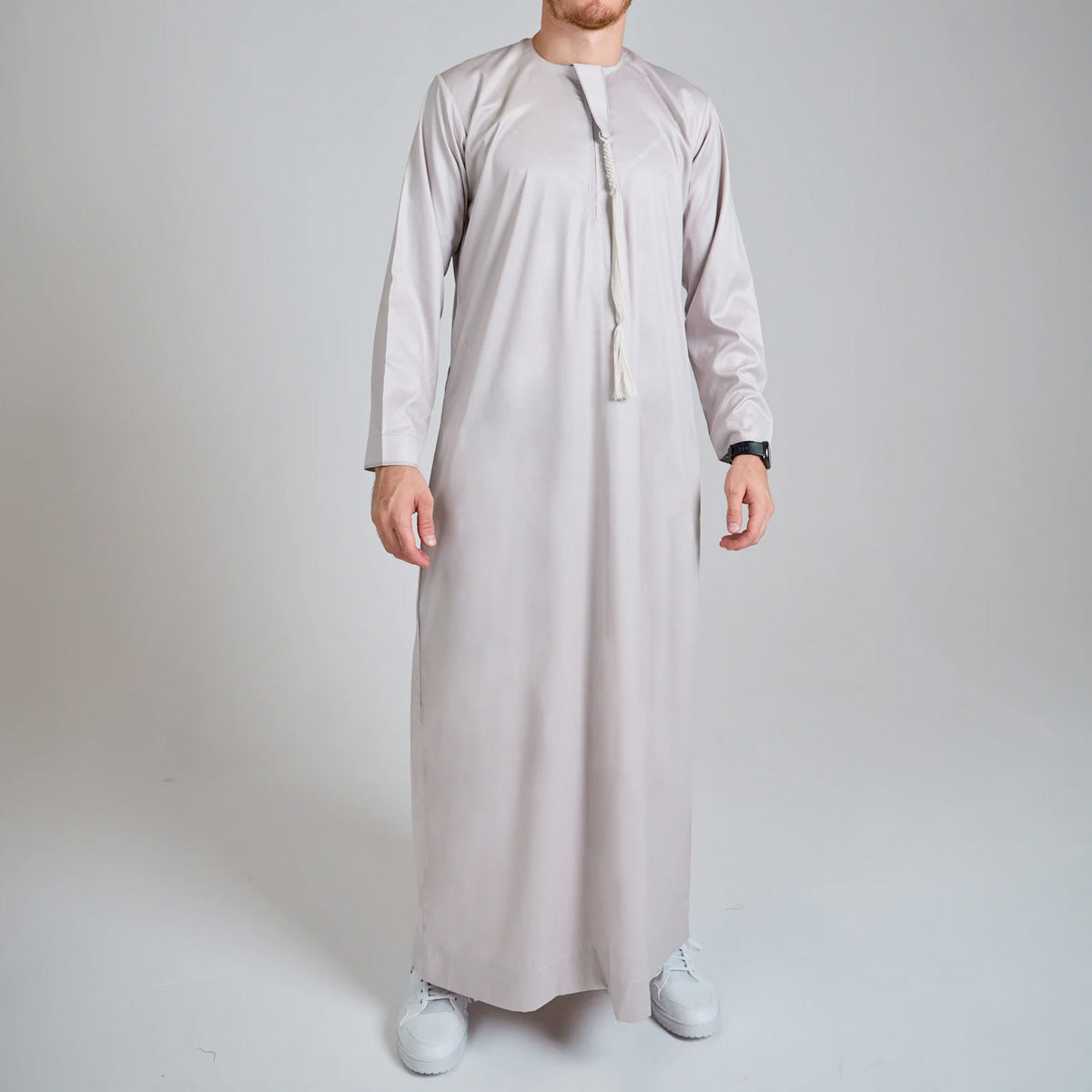 Emirati Thobe Jubba by Al Mirzan - Beige