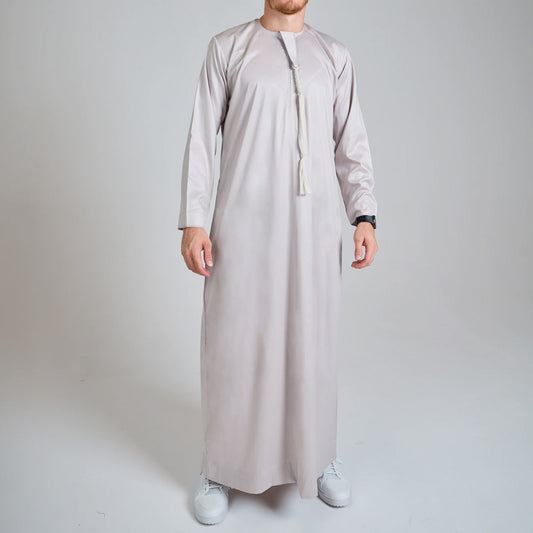 Emirati Thobe Jubba by Al Mirzan - Beige