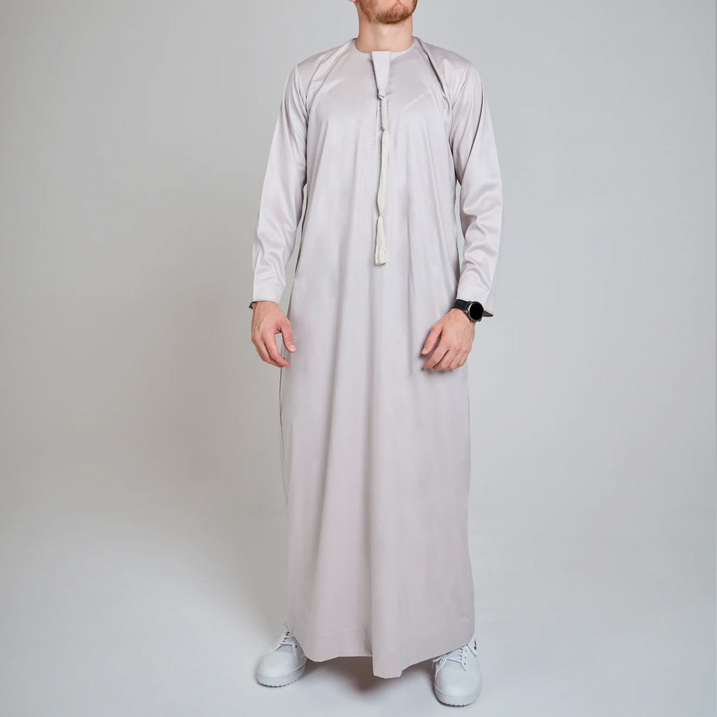 Emirati Thobe Jubba by Al Mirzan - Beige