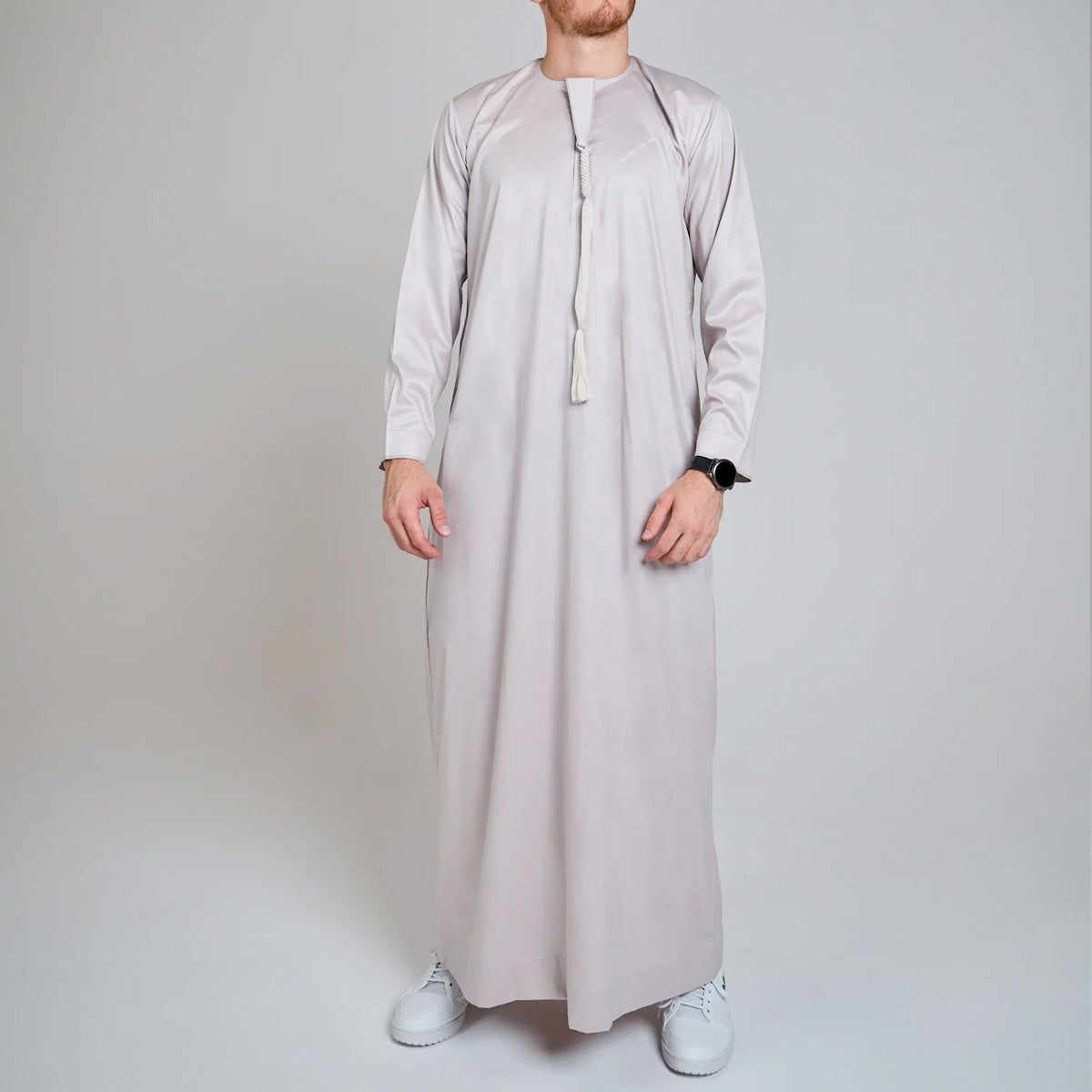 Emirati Thobe Jubba by Al Mirzan - Beige