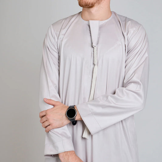 Emirati Thobe Jubba by Al Mirzan - Beige
