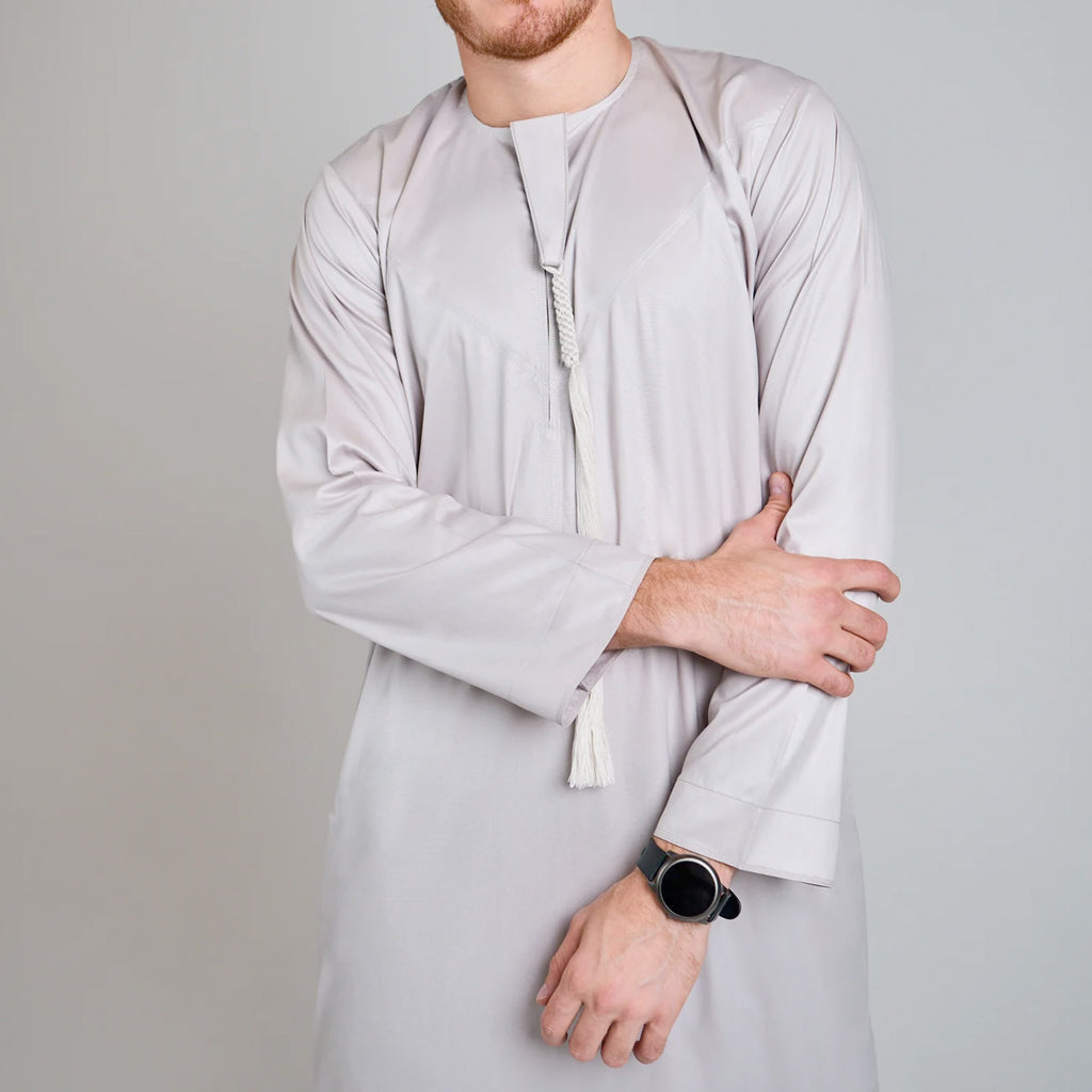 Emirati Thobe Jubba by Al Mirzan - Beige
