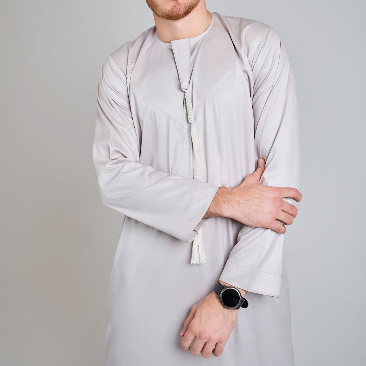 Emirati Thobe Jubba by Al Mirzan - Beige