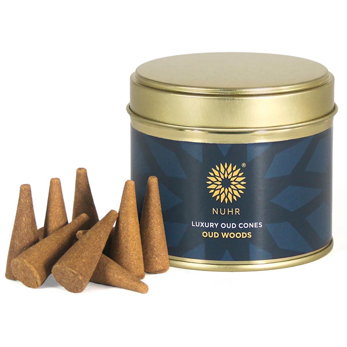 Luxury Oud Incense Cones by NUHR Home - Oud Woods