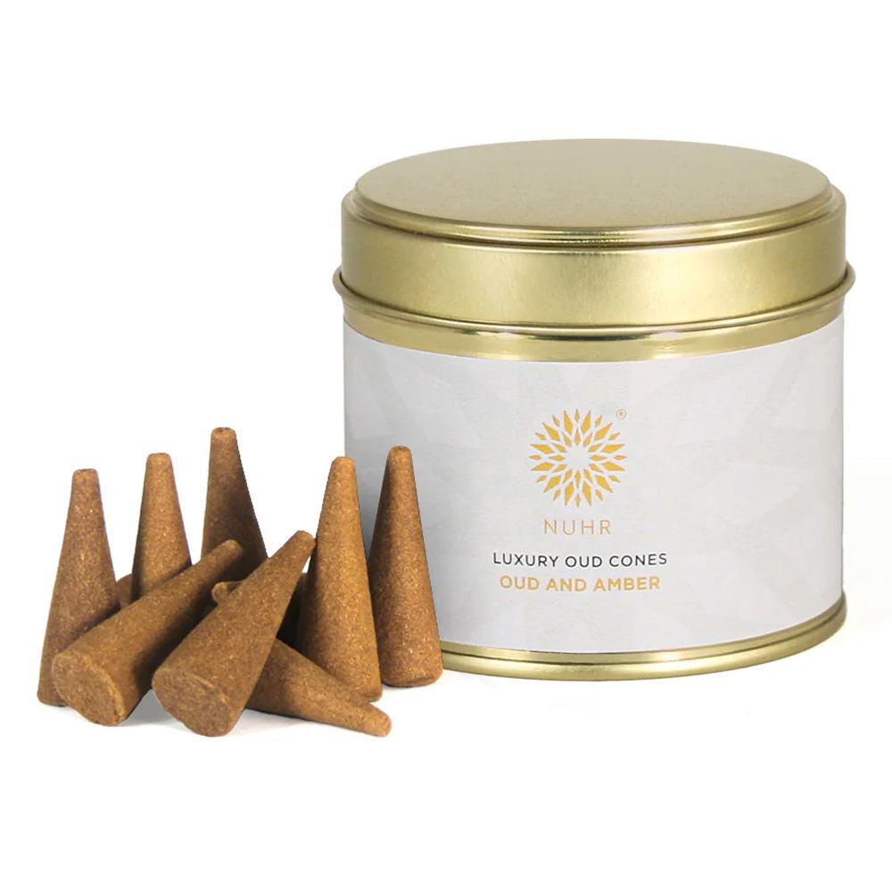 Luxury Oud Incense Cones by NUHR Home - Oud and Amber