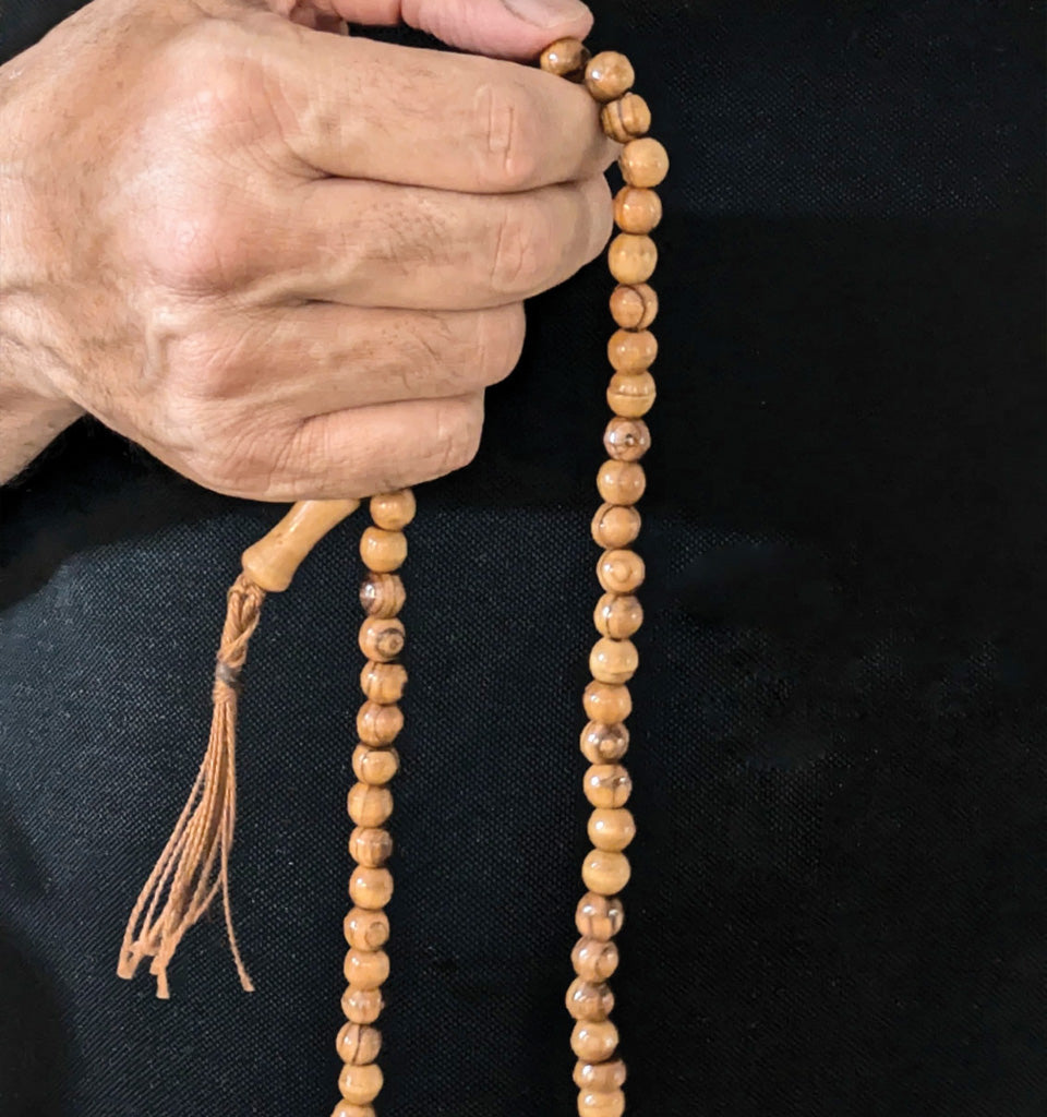 Handmade Palestinian Olive Wood Prayer Beads