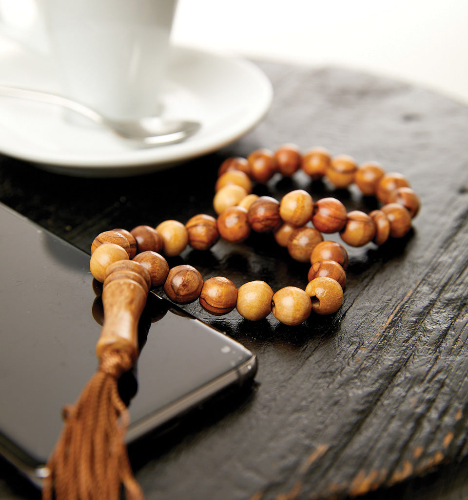 Handmade Palestinian Olive Wood Prayer Beads