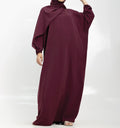 Plum Instant Hijab Abaya