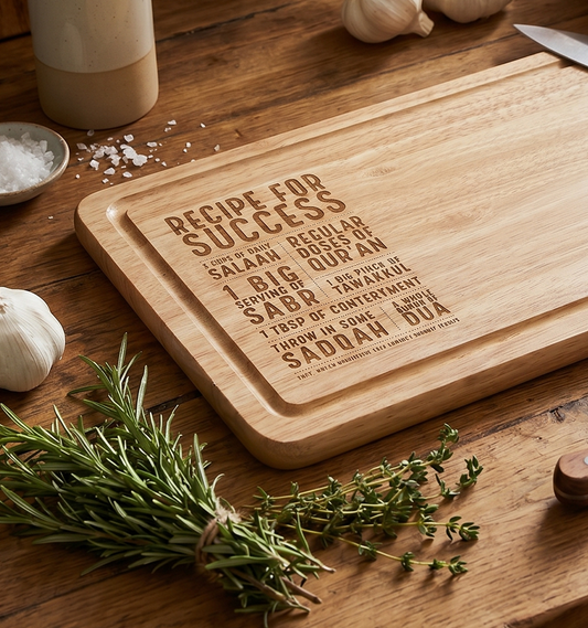"Recipe for Success" Personalised Wooden Chopping Board