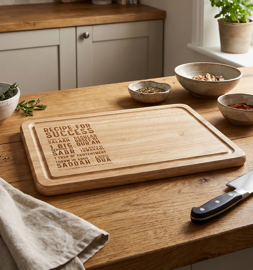"Recipe for Success" Personalised Wooden Chopping Board
