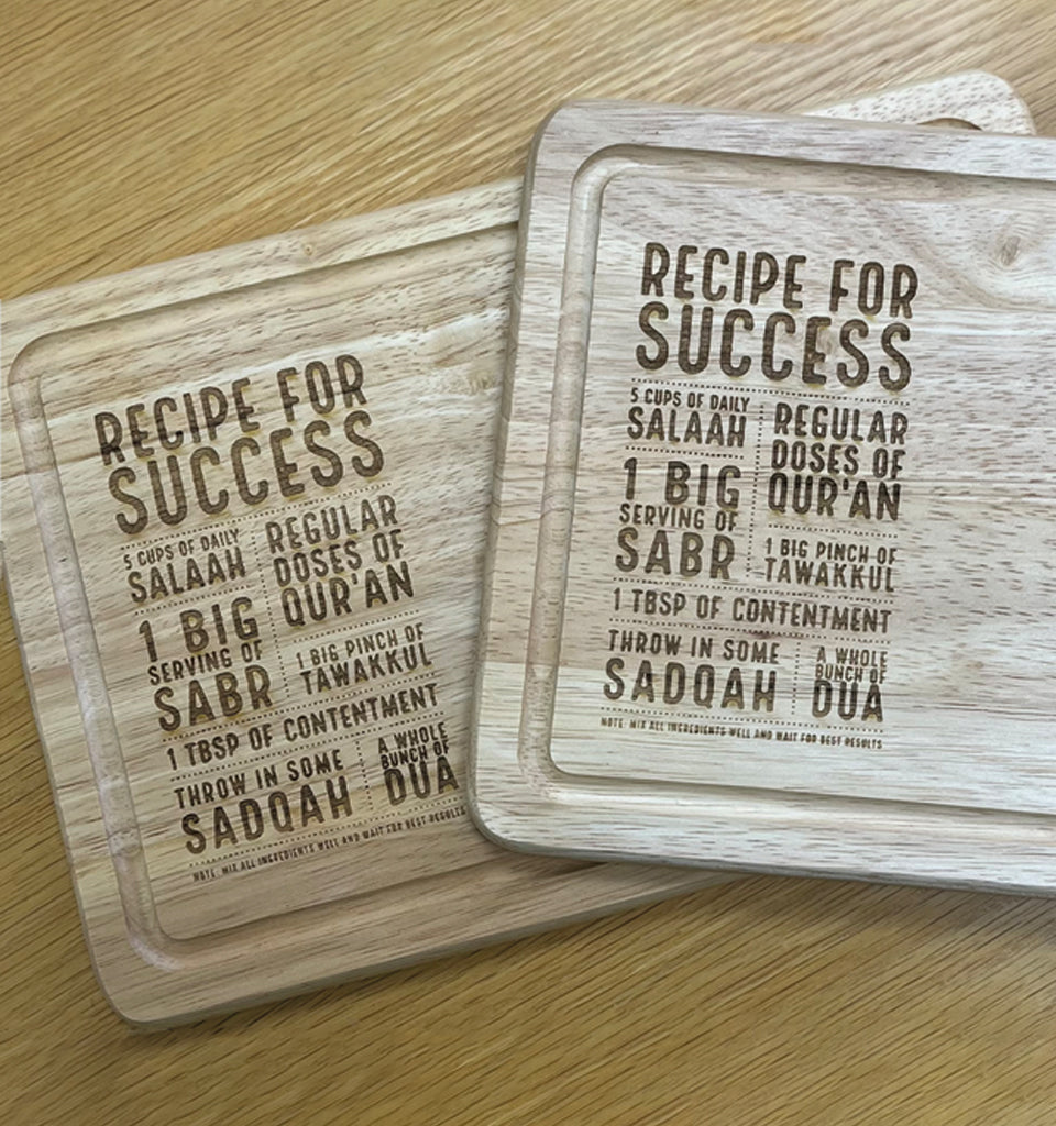 "Recipe for Success" Personalised Wooden Chopping Board