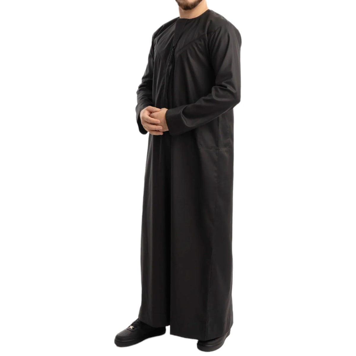 Royale Emirati Thobe Jubba by Al Mirzan - Black