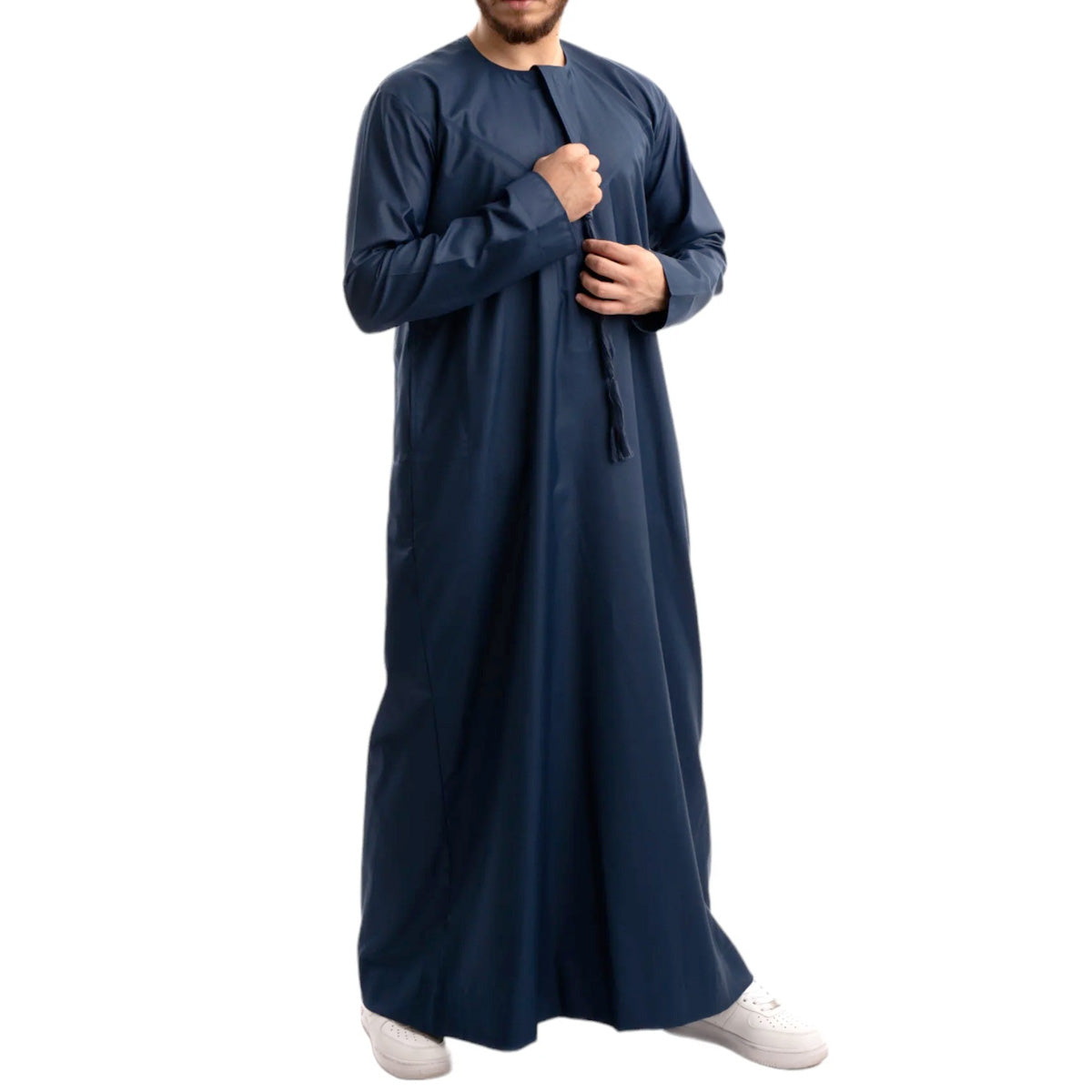 Royale Emirati Thobe Jubba by Al Mirzan - Blue