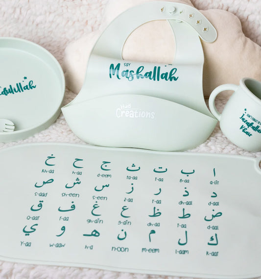 Arabic Weaning Set - Sage Green (7 piece gift set)