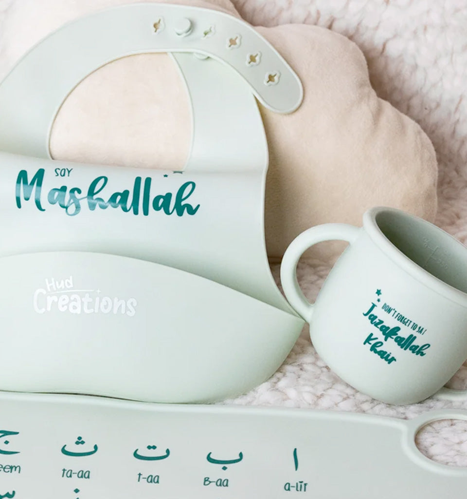 Arabic Weaning Set - Sage Green (7 piece gift set)