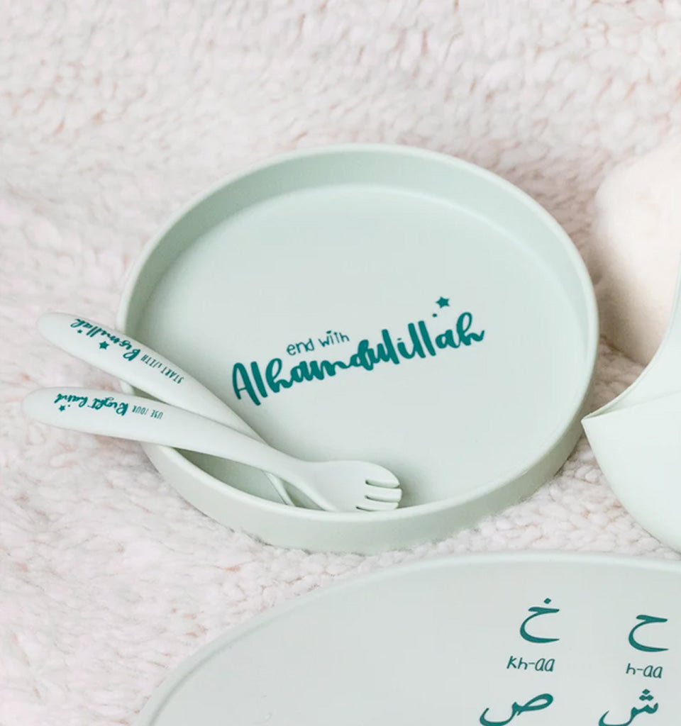 Arabic Weaning Set - Sage Green (7 piece gift set)