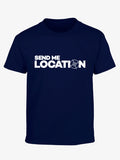 Send Me Location Childrens T-Shirt - Navy