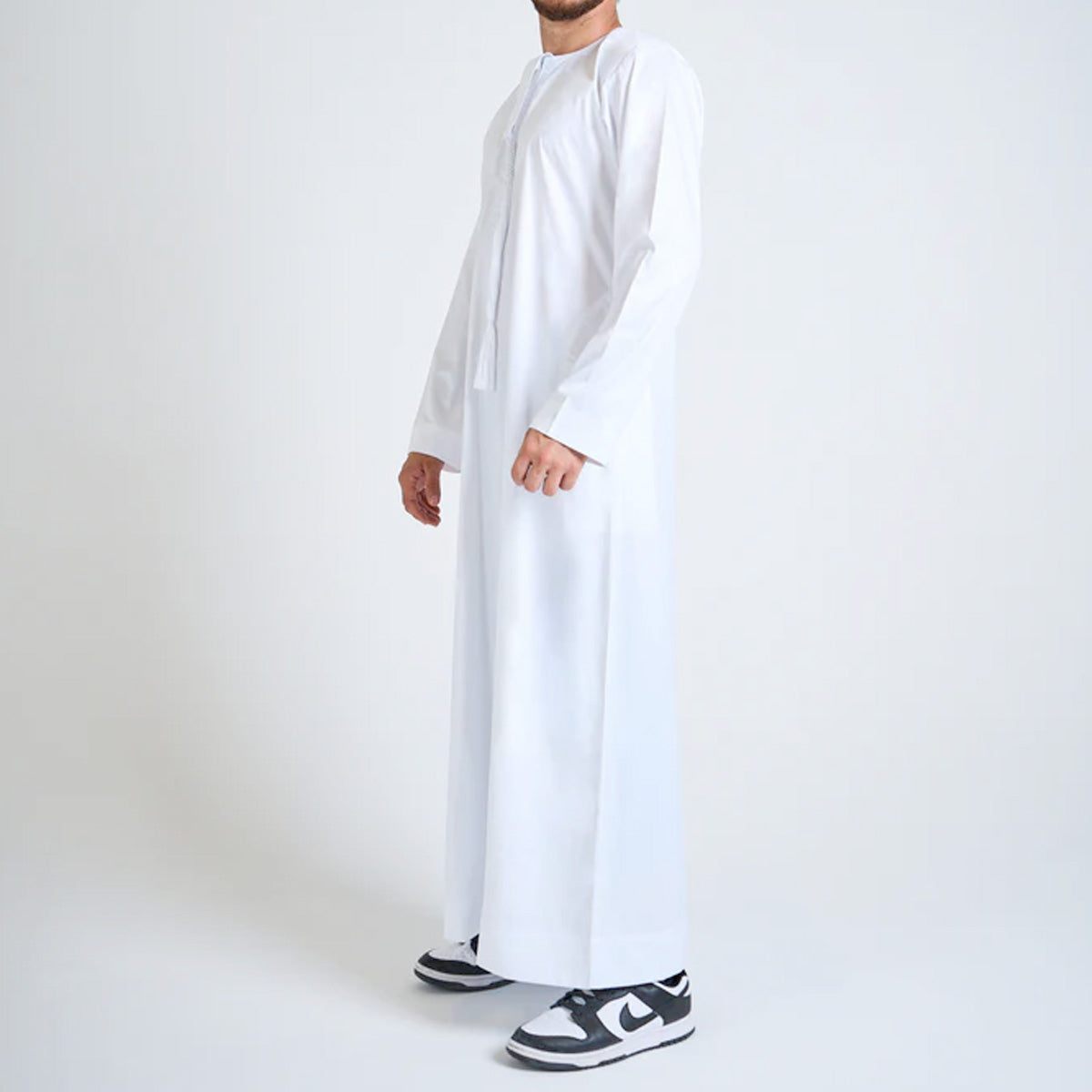 Simple Emirati Thobe Jubba by Al Mirzan - White
