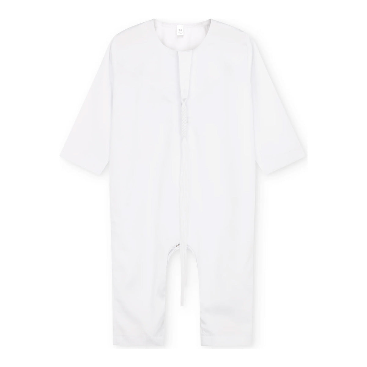 Emirati Baby Romper Jubba Thobe by Al Mirzan - White