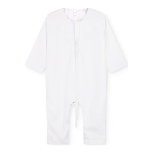 Emirati Baby Romper Jubba Thobe by Al Mirzan - White