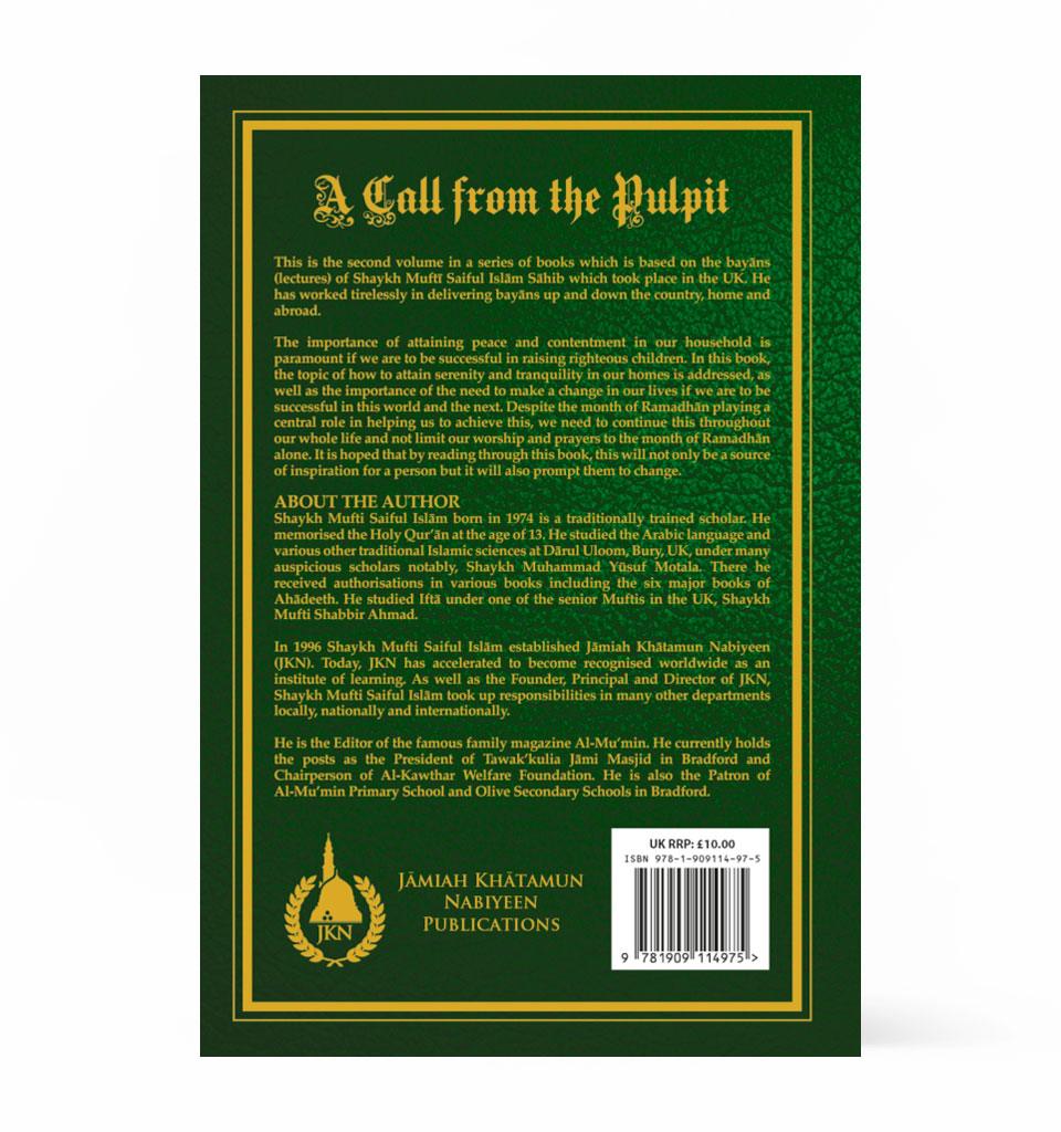 A Call from the Pulpit Volume 2 by Shaykh Mufti Saiful Islam - Islamic Pixels
