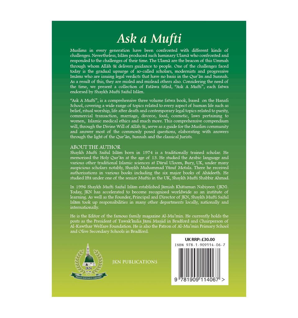 Ask a Mufti (3 Volumes - Hardback) - Islamic Pixels