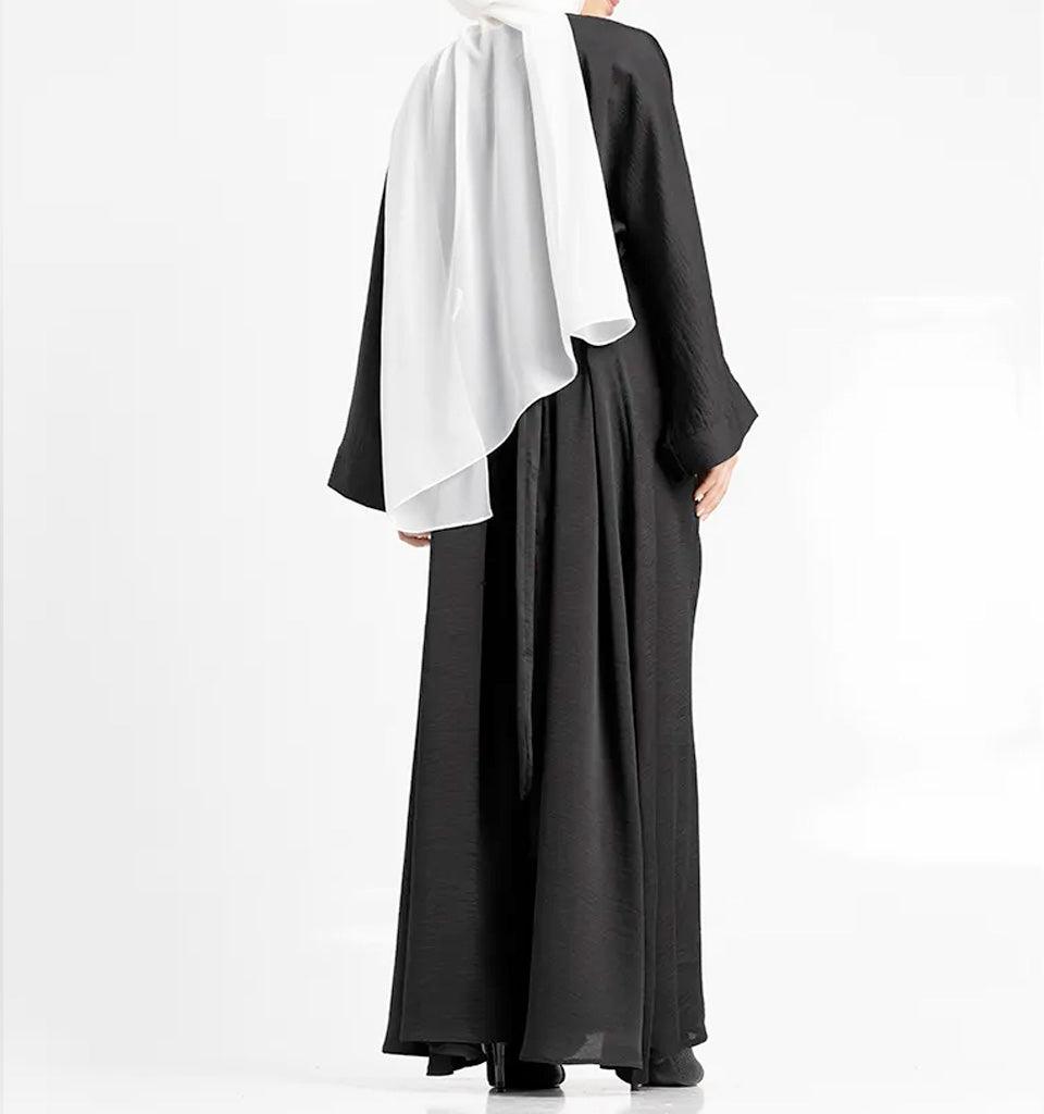 Black Silky Abaya - Islamic Pixels