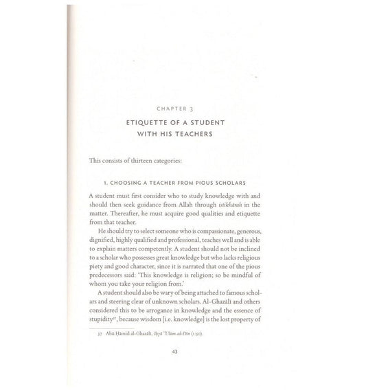 Etiquette Of The Learner - Islamic Pixels