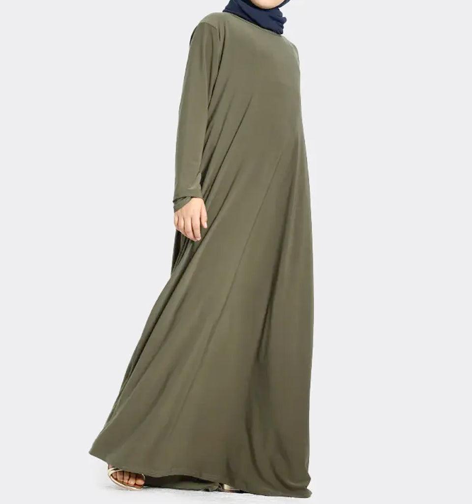 Girls Khaki Inigo Abaya - Islamic Pixels