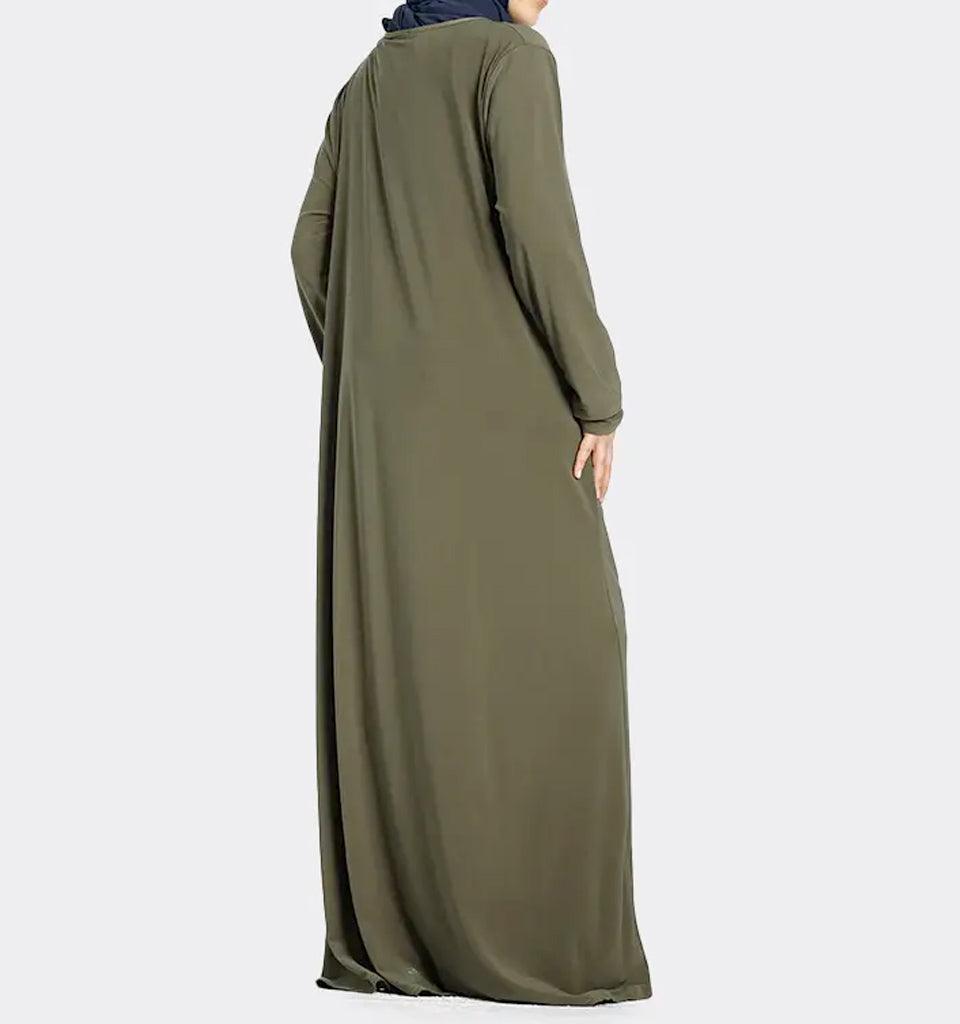 Girls Khaki Inigo Abaya - Islamic Pixels